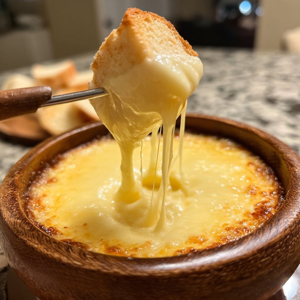 Fondue with Fontina Cheese