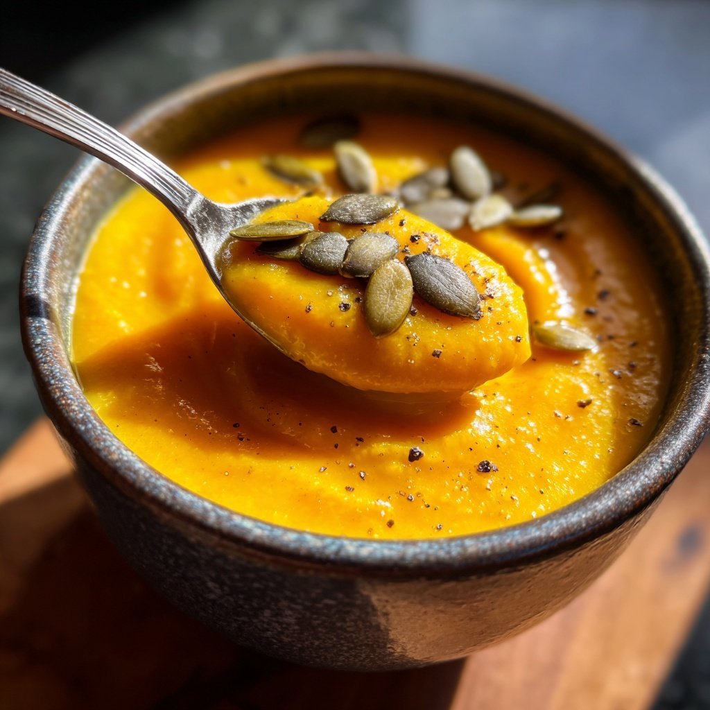 Healthy Crockpot Butternut Squash Soup