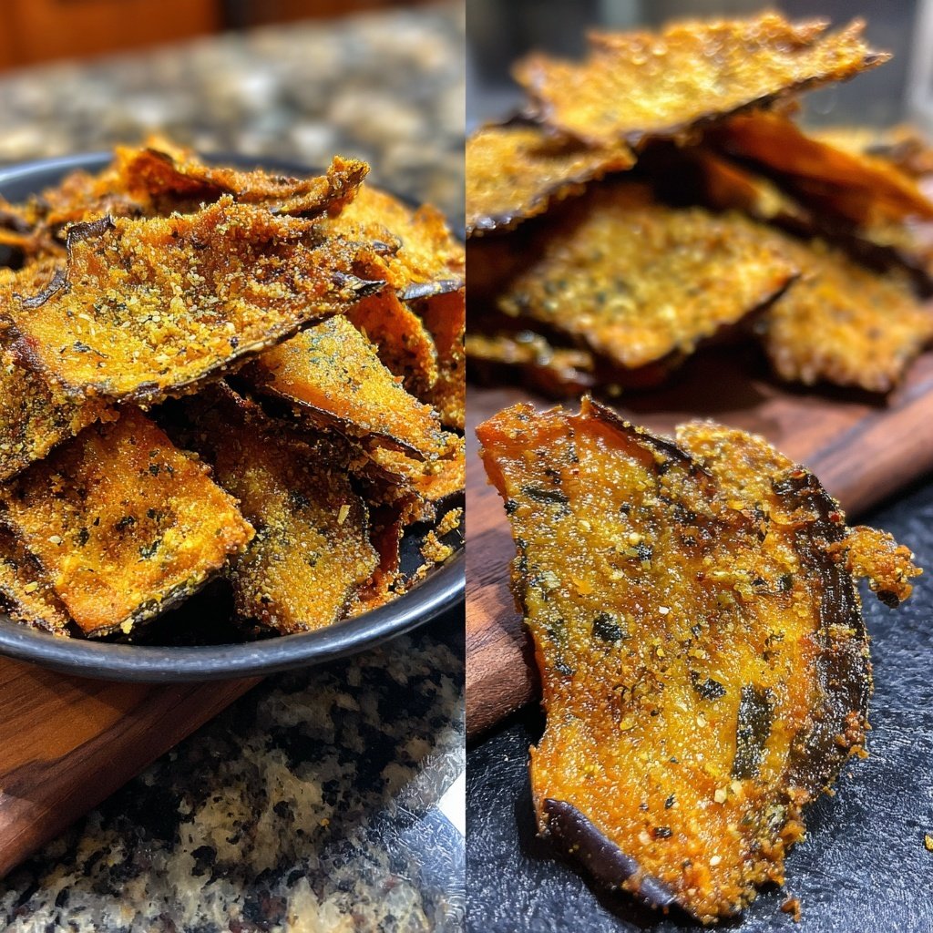 Crispy Eggplant Veggie Chips