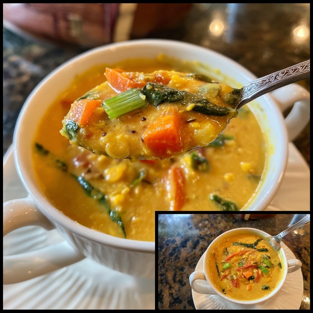 Jamaican Coconut Lentil Soup