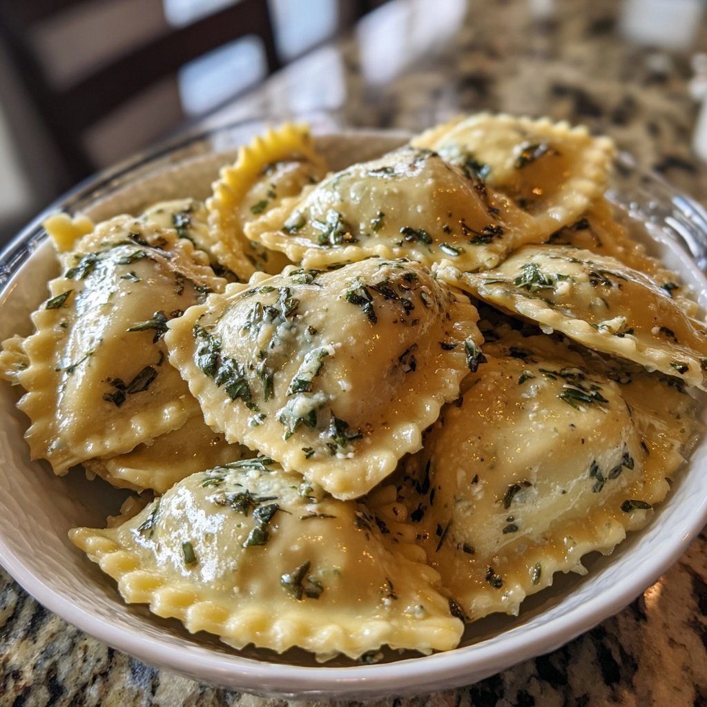 Heart-Shaped Ravioli with Ricotta and Herbs