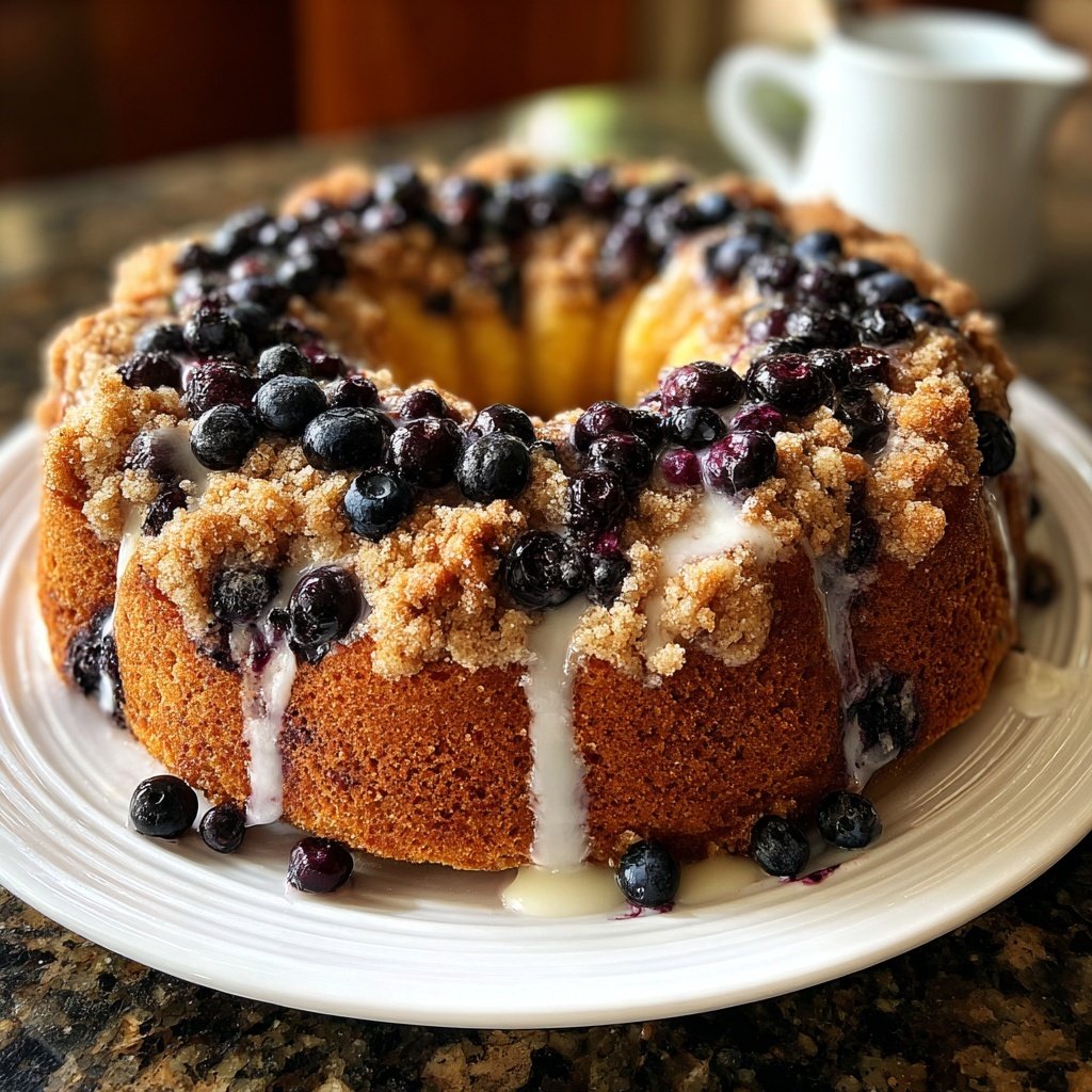 Lemon Blueberry Crumb Coffee Cake