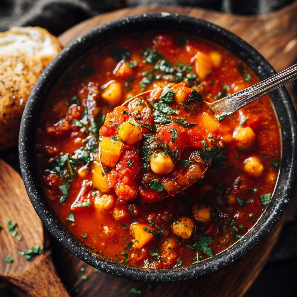Healthy Dinner Tomato Chickpea Stew
