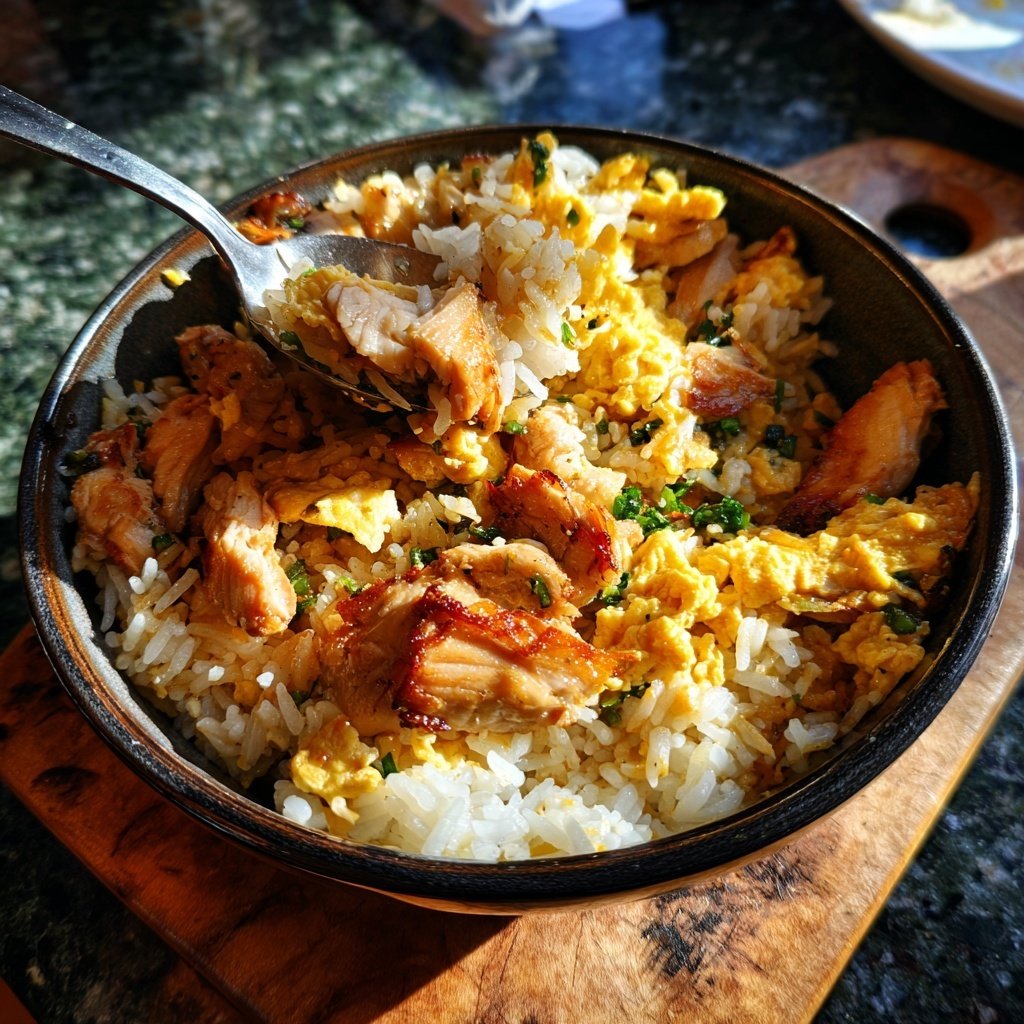 High Protein Chicken Rice Bowl