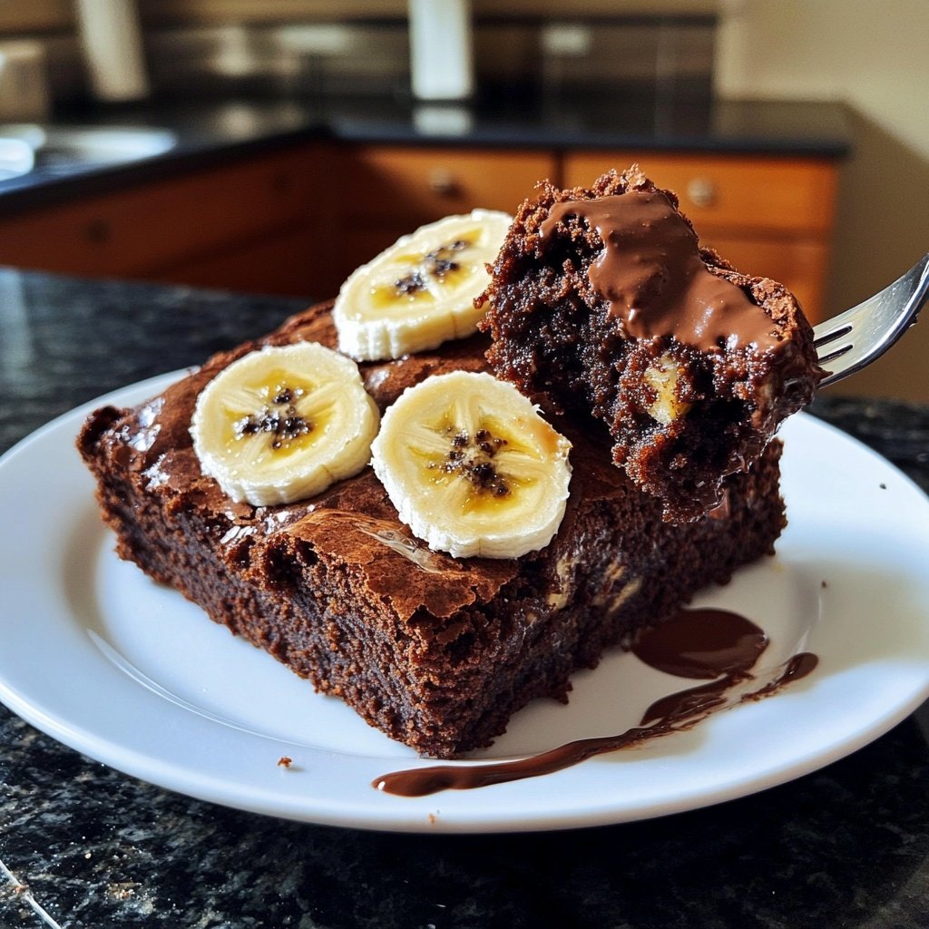 Cottage Cheese Brownies with Banana