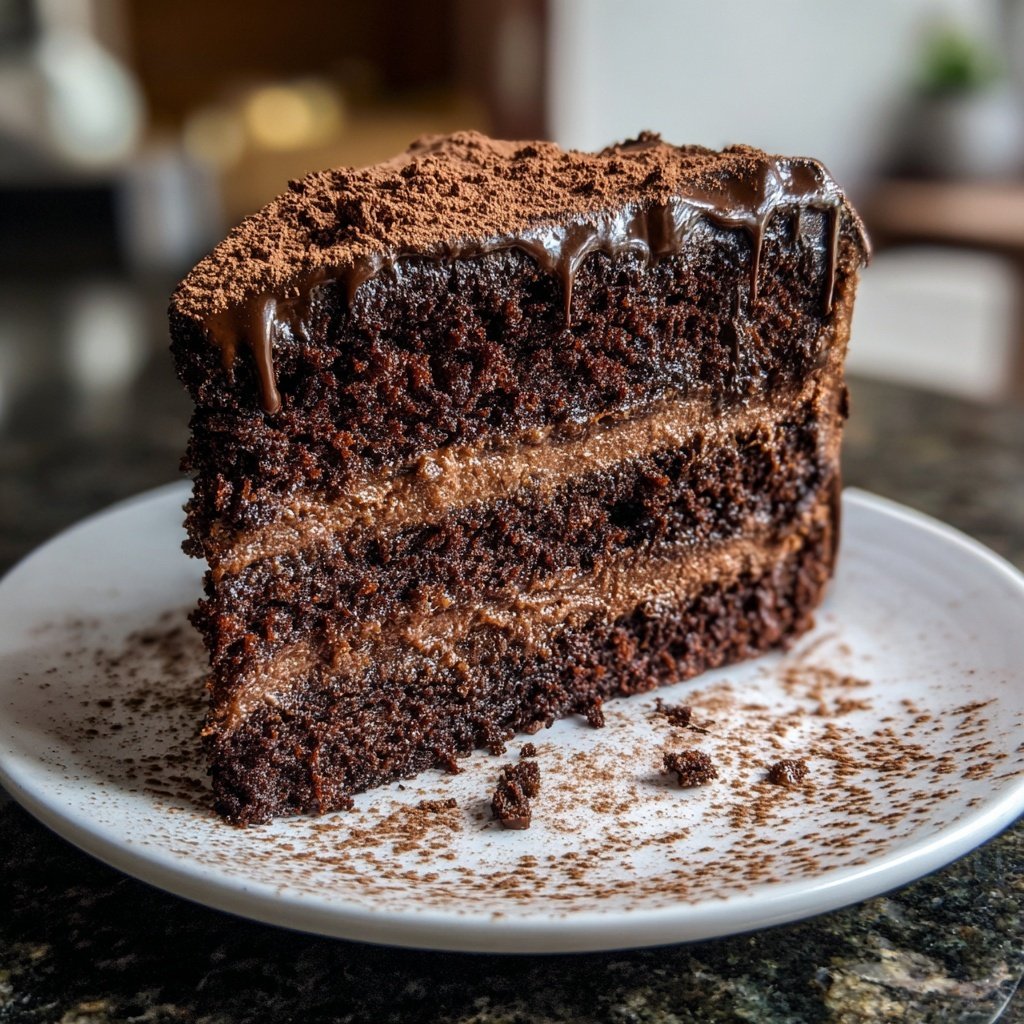 Moist Chocolate Cake With Cocoa Powder