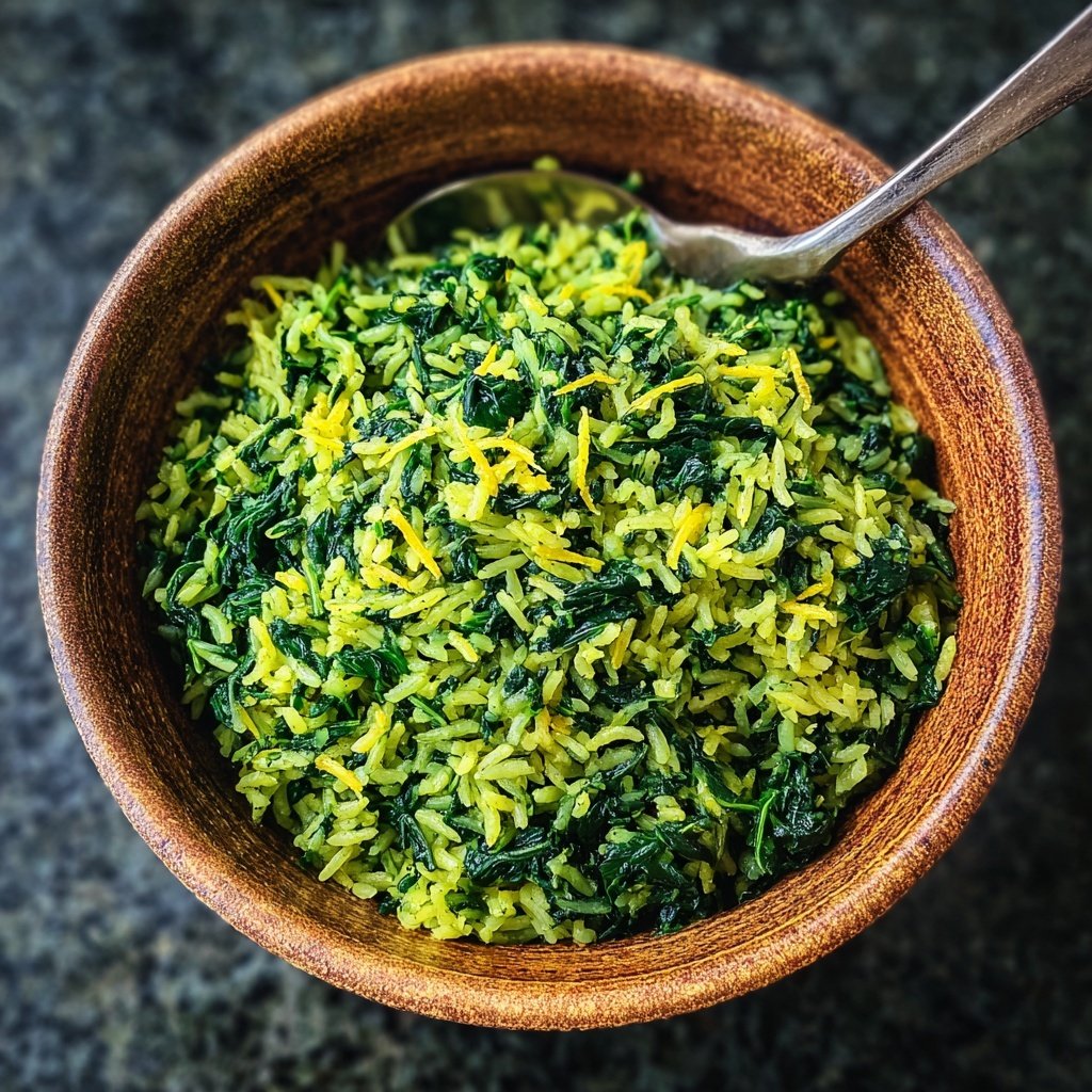 Mediterranean Spinach Rice