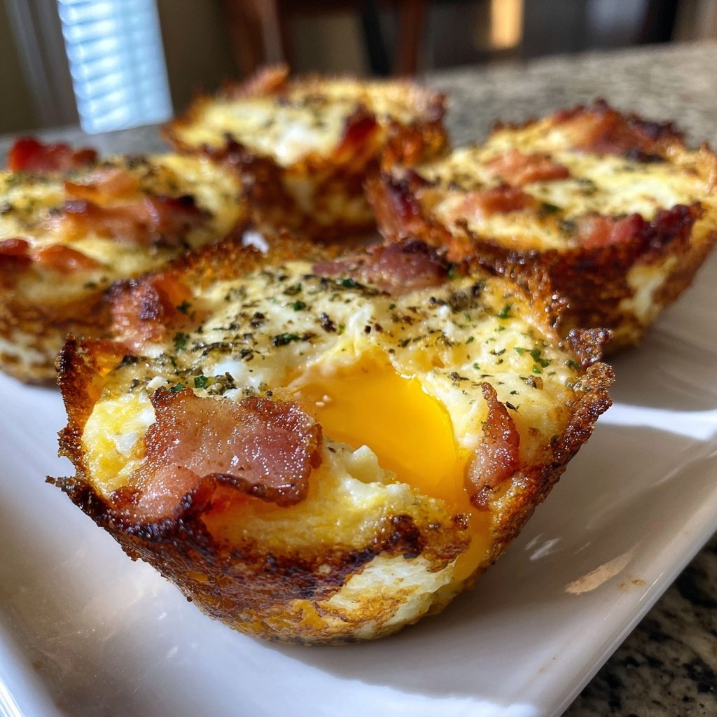 Keto Bacon And Egg Breakfast Cups
