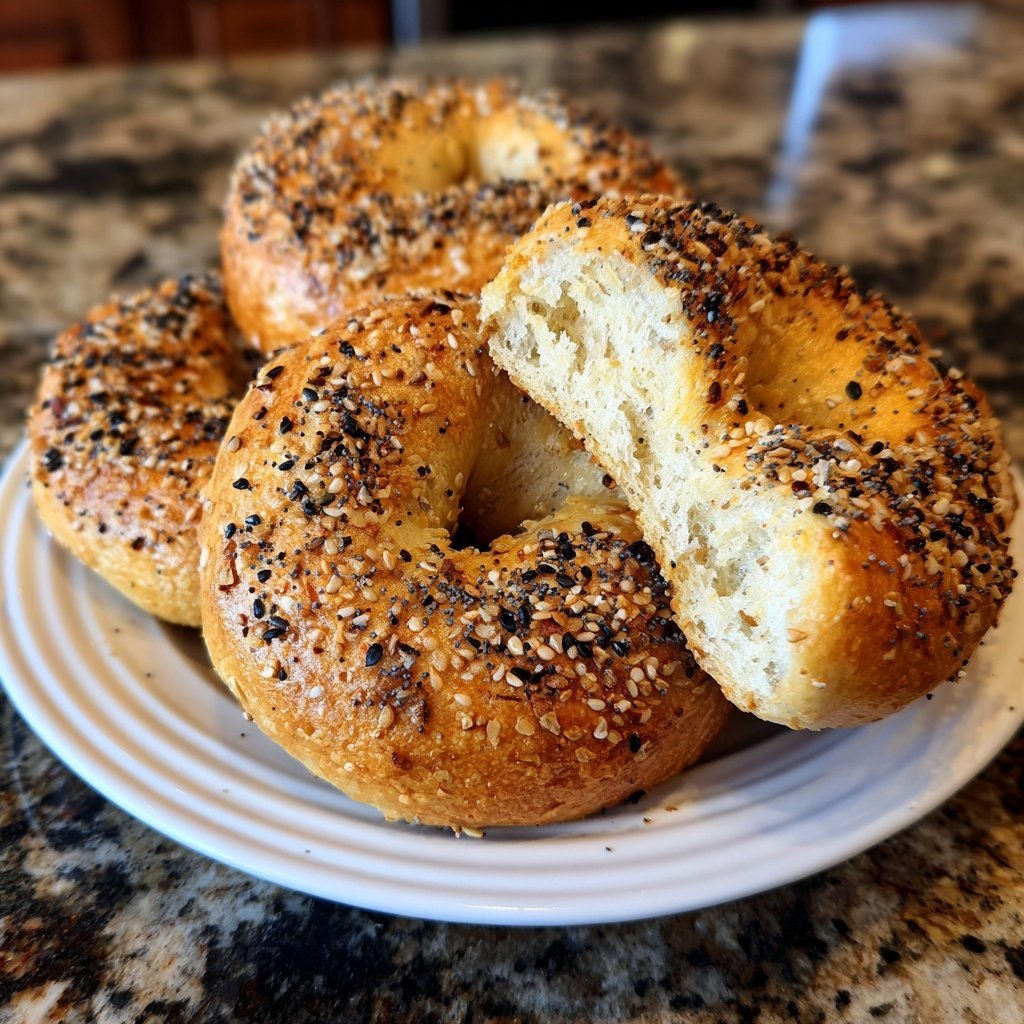 Protein Bagels Boiled And Baked