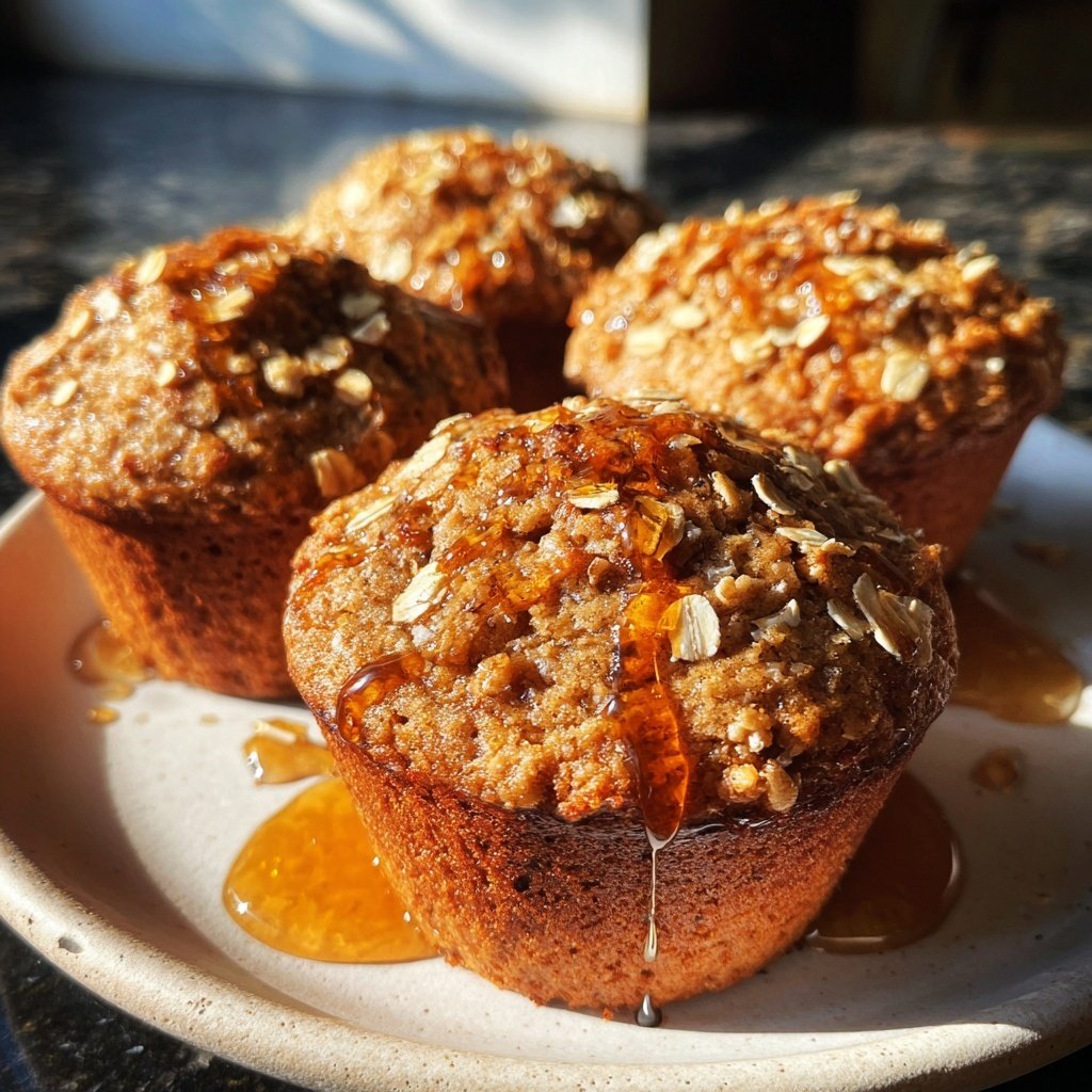 Healthy Oatmeal Muffins With Honey