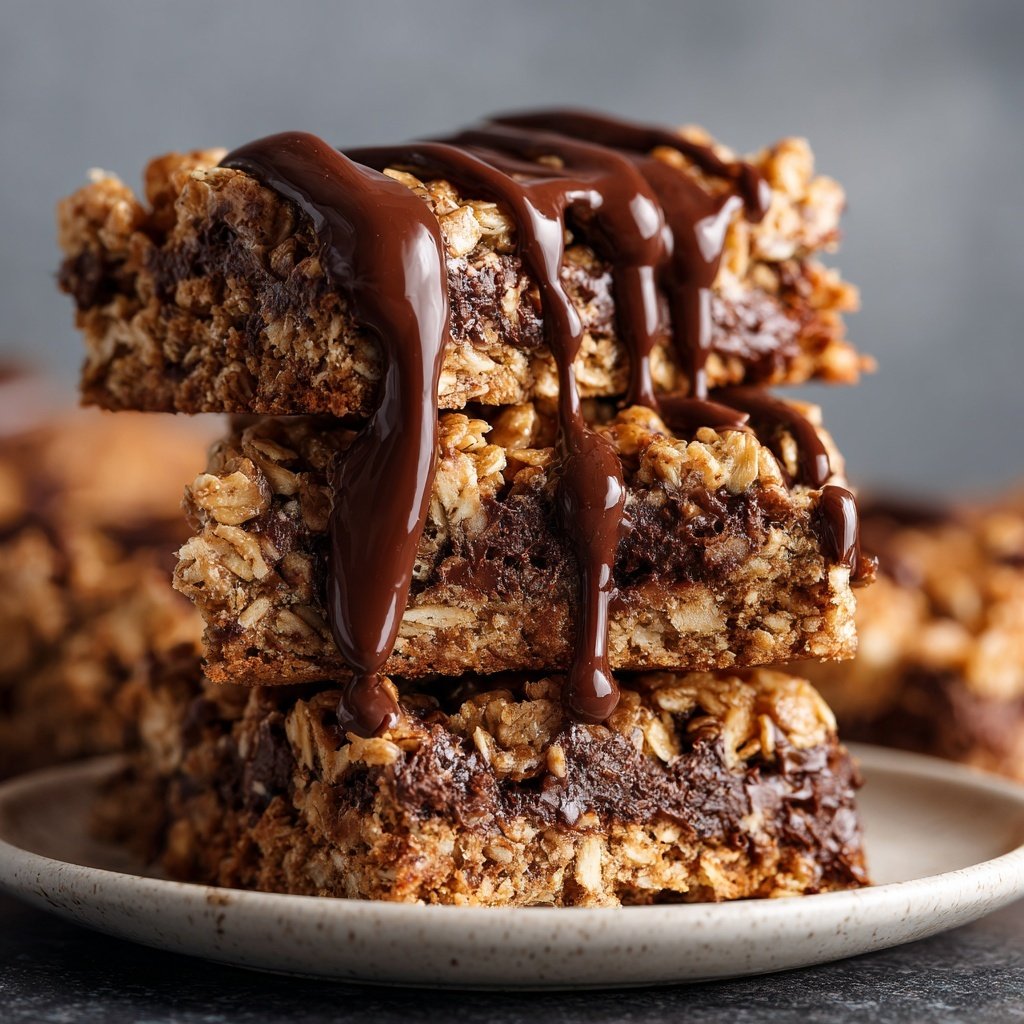 Super Bowl Desserts Chocolate Oat Bars