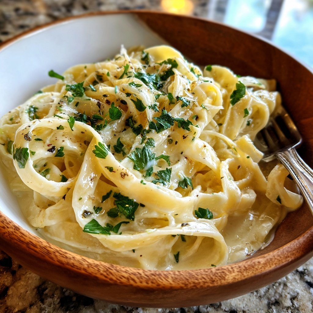 Lemon Cream Fettuccine
